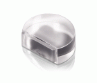 B9024-H Tope Metacrilato goma Transparente. Transparente. 46 x 38 x 19 mm (Plano)