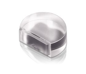 B9024-H Tope Metacrilato goma Transparente. Transparente. 46 x 38 x 19 mm (Plano)