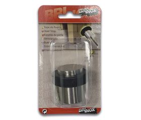 Mod. B9026-E Tope Cilindrico metálico Ø 44 x 40 mm. Acero satinado [Blister 1 unidad]