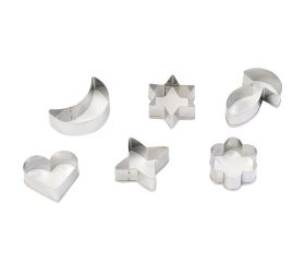 C50093 Corta Pastas. Juego 6 piezas. Acero Inoxidable. 5,5 cm