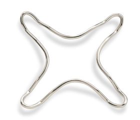 C50283 Soporte para Fuego. Cromado. 13 x 13 cm