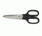 C50503 Tijera Cocina plastificada. Negro. 7½" - 19 cm