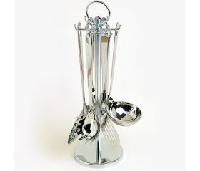 C50652 Utensilios de cocina. Juego 6 piezas. Acero Inoxidable. 44 x 14,5 x 14,5 cm