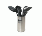 C50684 Utensilios de cocina. Juego 6 piezas. Negro