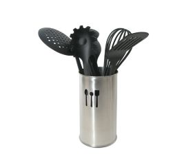 C50684 Utensilios de cocina. Juego 6 piezas. Negro