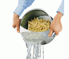 Mod. C51474 Escurridor para Ollas. Inox. Acero Inoxidable. Hasta Ø 26 cm [Retractilado]