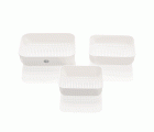 C51486 Coladores plástico. Rectangulares. Pack 3 medidas
