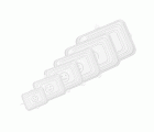 C52040 Tapas elásticas silicona rectangulares