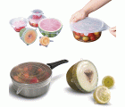Mod. C52041 Tapas elásticas silicona redondas. Pack 6 medidas [Caja 1 pack]