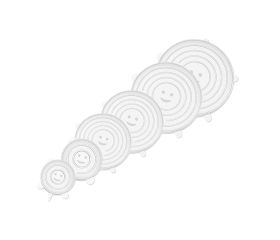 C52041 Tapas elásticas silicona redondas