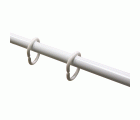 M52009B Ganchos para Cortina de Baño. Blanco. Ø6 x 59 x 49 mm