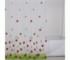 M52012R Cortina Baño. Rojo. 180 x 180 cm