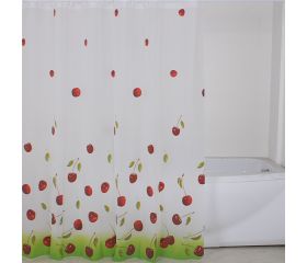 M52012R Cortina Baño. Rojo. 180 x 180 cm