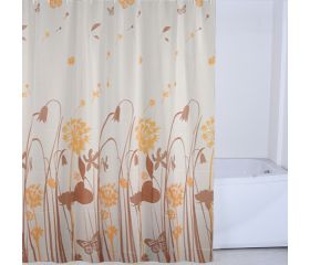 M52016M Cortina Baño. Marrón. 180 x 180 cm