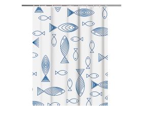M52021C Cortina Baño. Azul. 180 x 180 cm