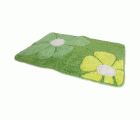 M54005V Alfombra Baño. Flor Verde. 50 x 70 cm