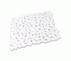 M54021B Alfombra Antideslizante Piedras. Blanco. 53 x 53 cm
