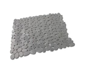 M54021G Alfombra Antideslizante Piedras. Gris. 53 x 53 cm