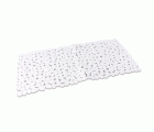 M54022B Alfombra Antideslizante Piedras. Blanco. 35 x 70 cm