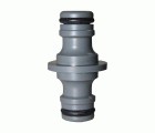 M7B021G Manguito enlace manguera. Gris. 2 Vias 3/4"-1"