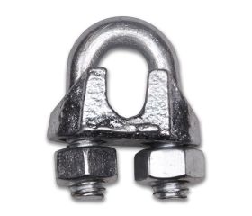 M86062G Sujetacable Recto. Galvanizado. 1/4