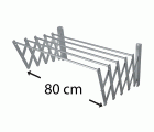 M8C001A Tendedero Extensible Pared. Aluminio. 80 cm