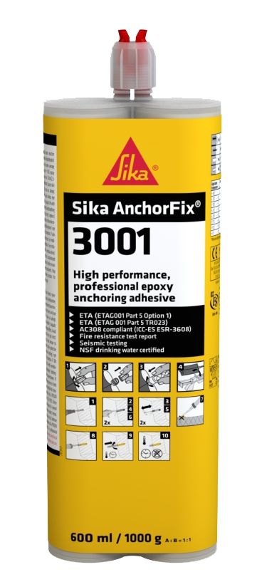 Sika AnchorFix-3001 (AB)  Gris 600 ML Cartucho