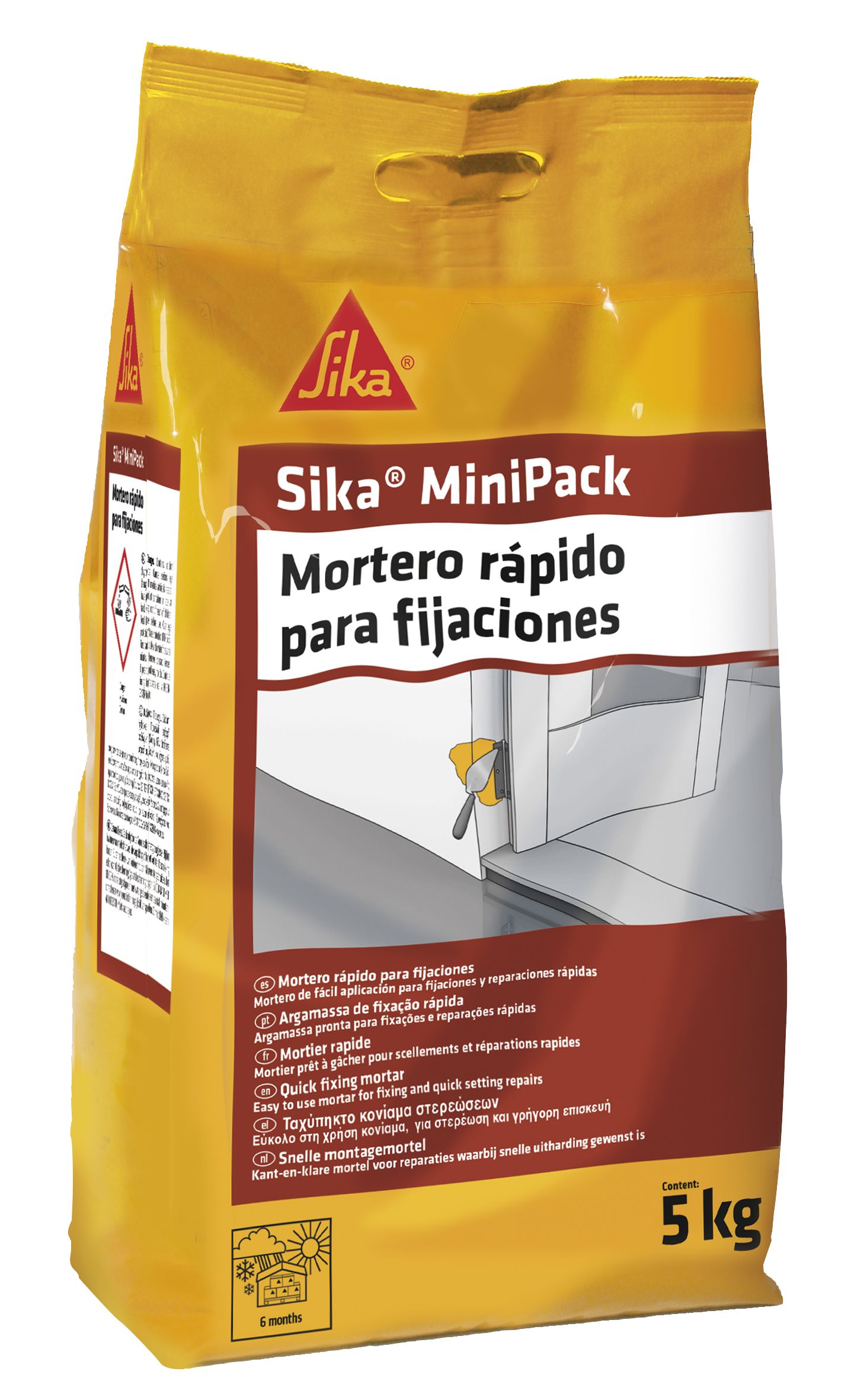 Sika MiniPack Mortero rápido para fijaciones