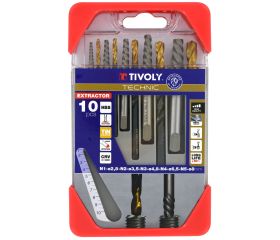 10 piezas - Extractores de tornillos rotos