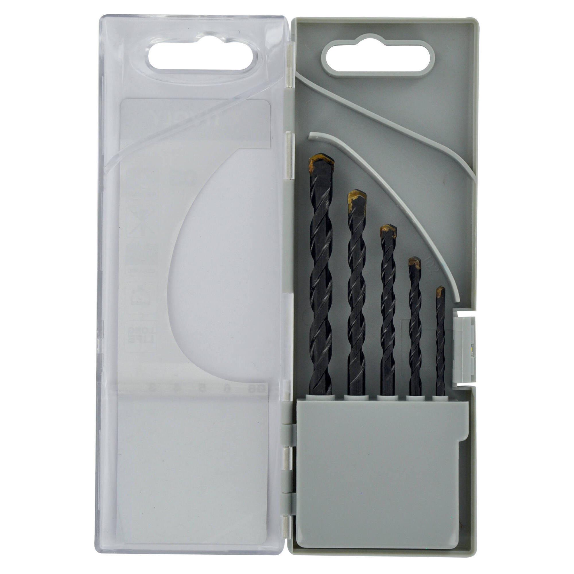 5 brocas para azulejos Ø 3 a 8 mm