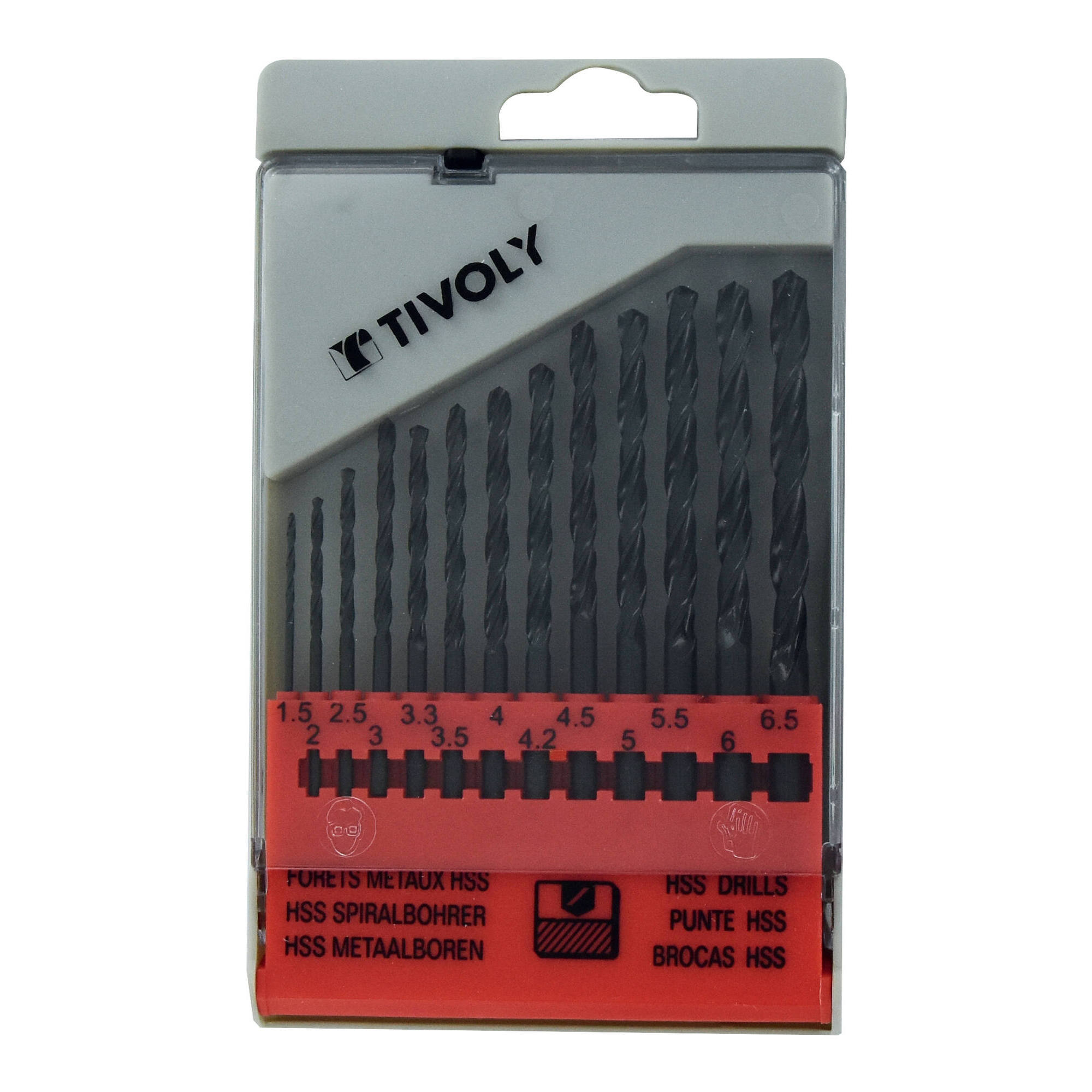 50200170008 - 13 brocas para metal HSS laminadas Ø 1,5 a 6,5 mm