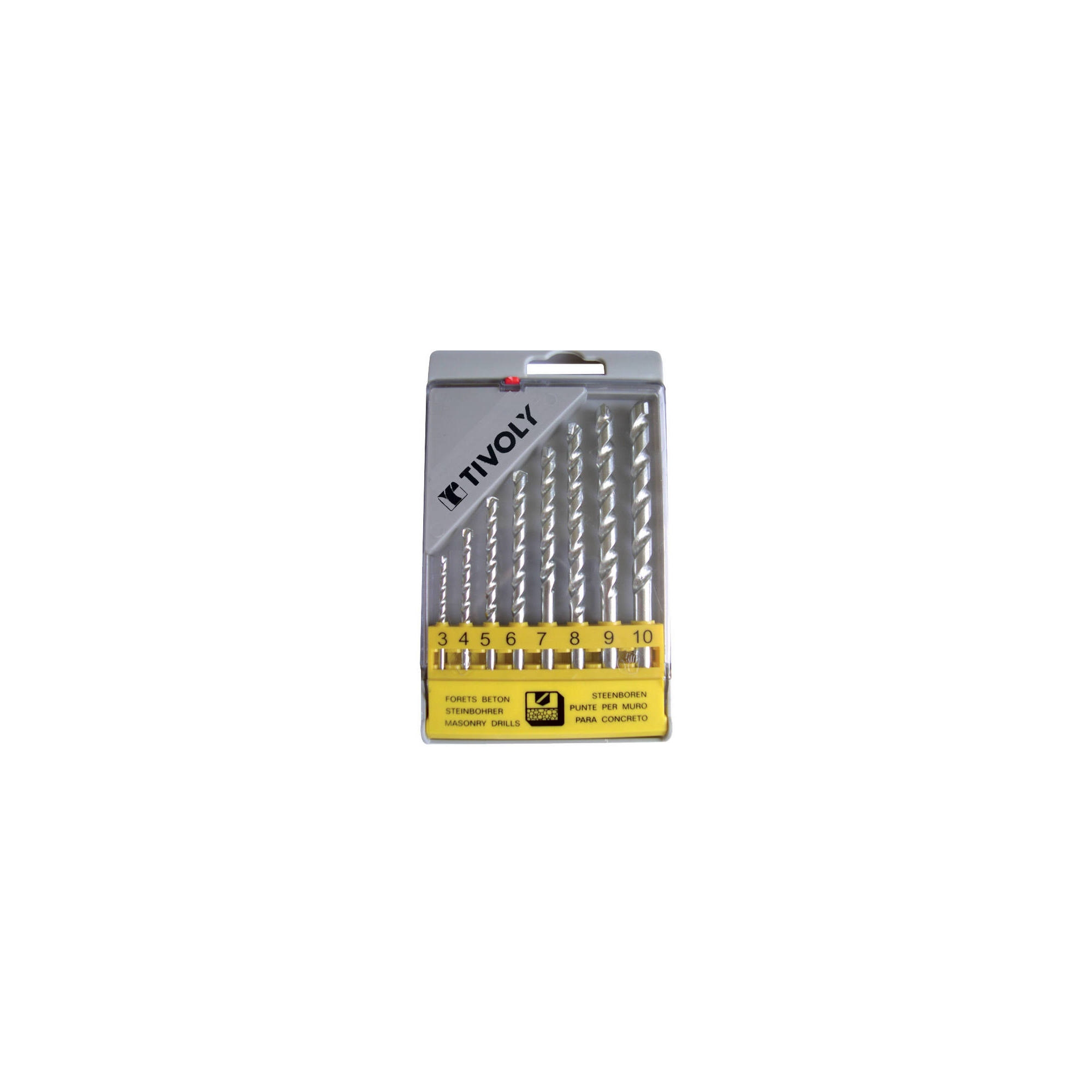 50900170019 - 8 brocas para hormigón Ø 3 a 10 mm