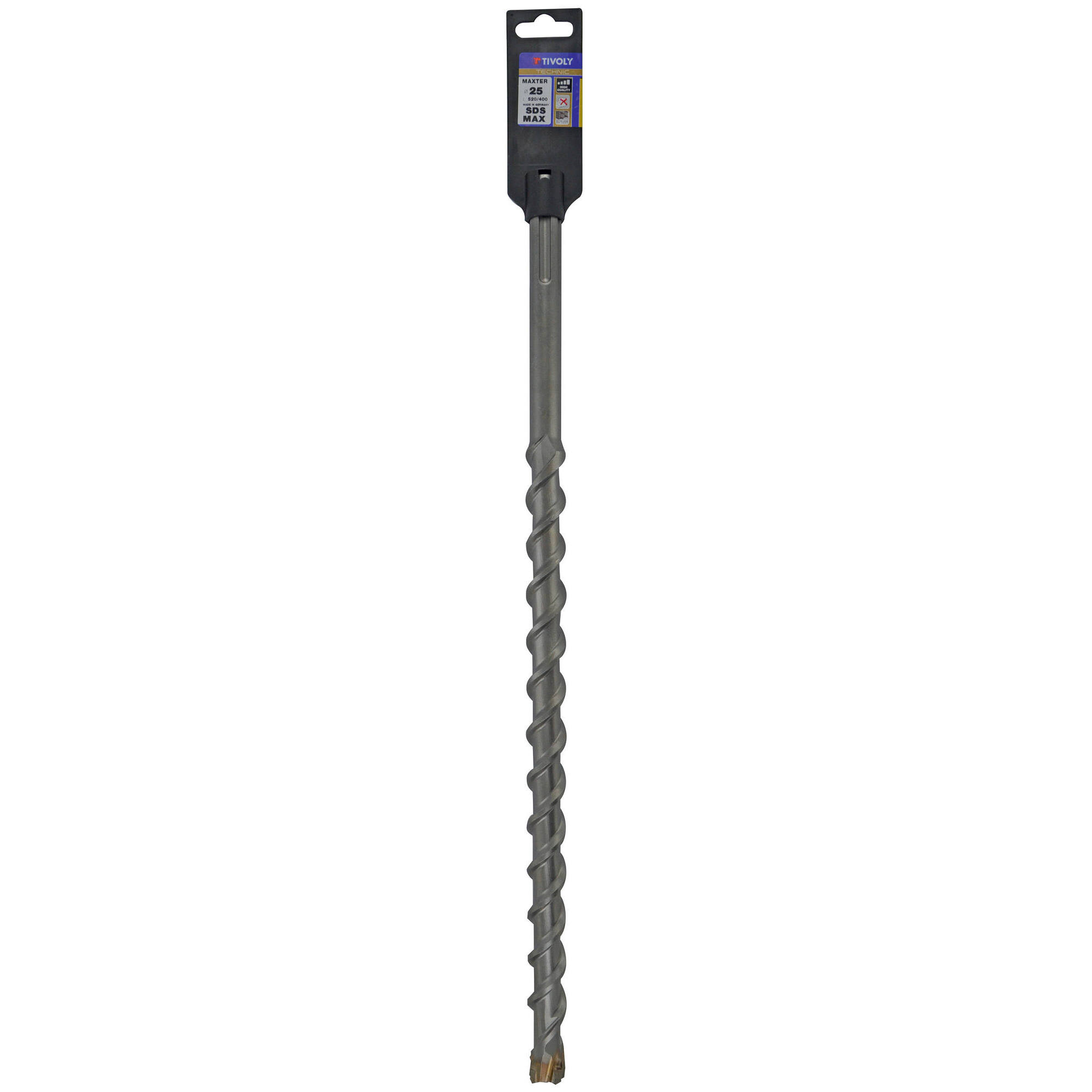 Ø: 20 / Broca para hormigón Maxter4 -SDS MAX -L. 520 mm (Gancho SDS colgante) / L: 520
