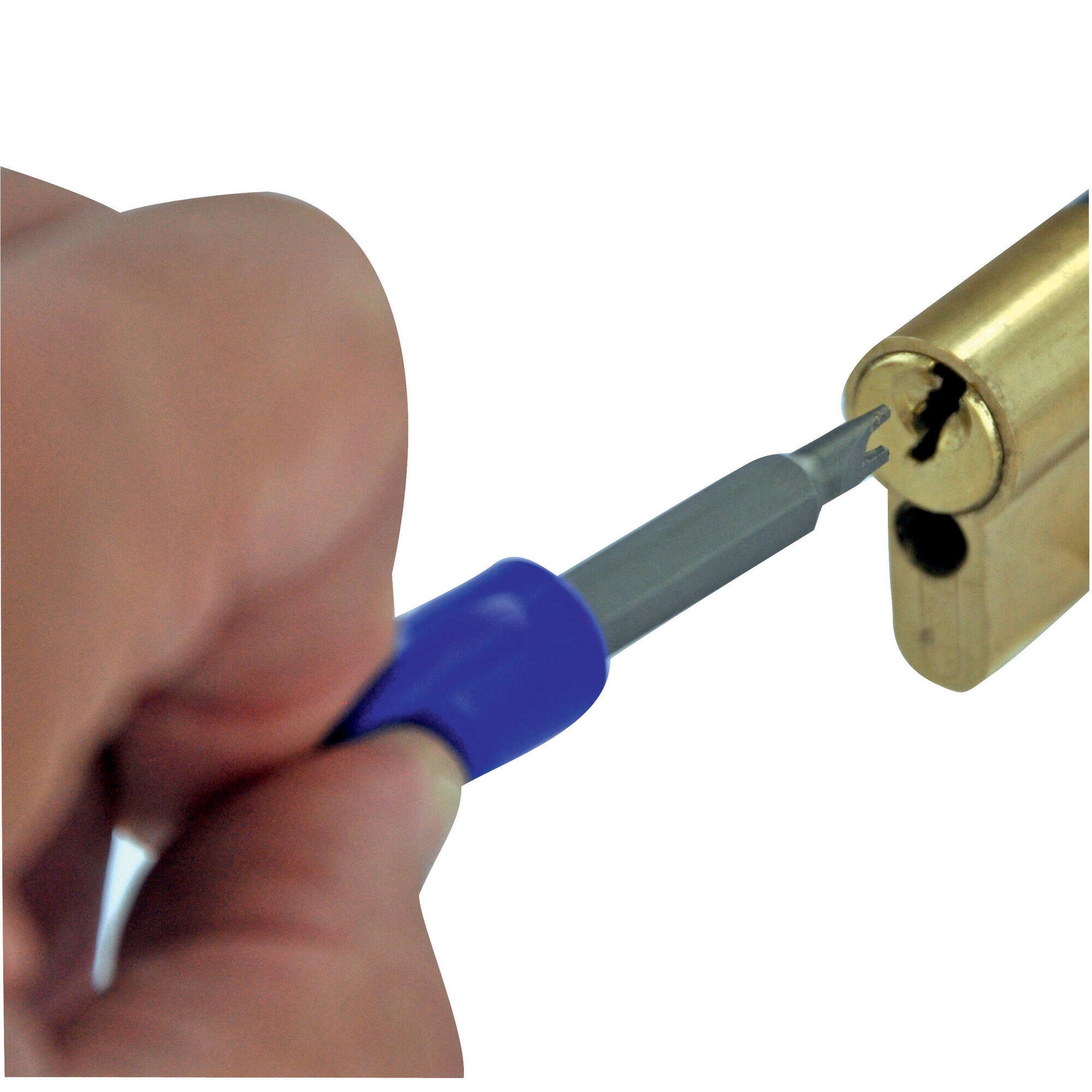 3 piezas -1 broca destruye cerraduras Ø 6 mm + Aceite de corte + 1 llave