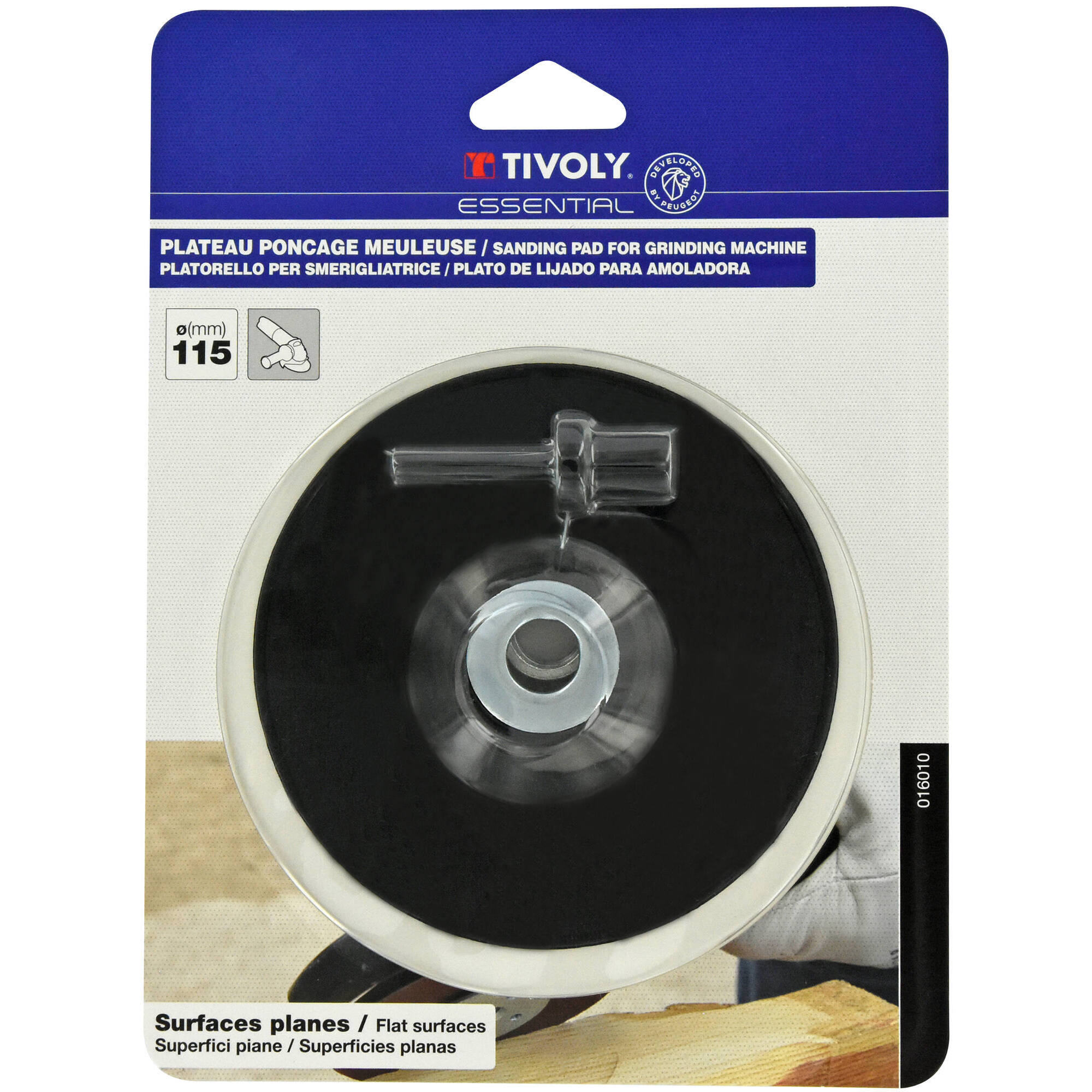 Plato de lijado caucho Amoladora - M14 Ø 115 mm