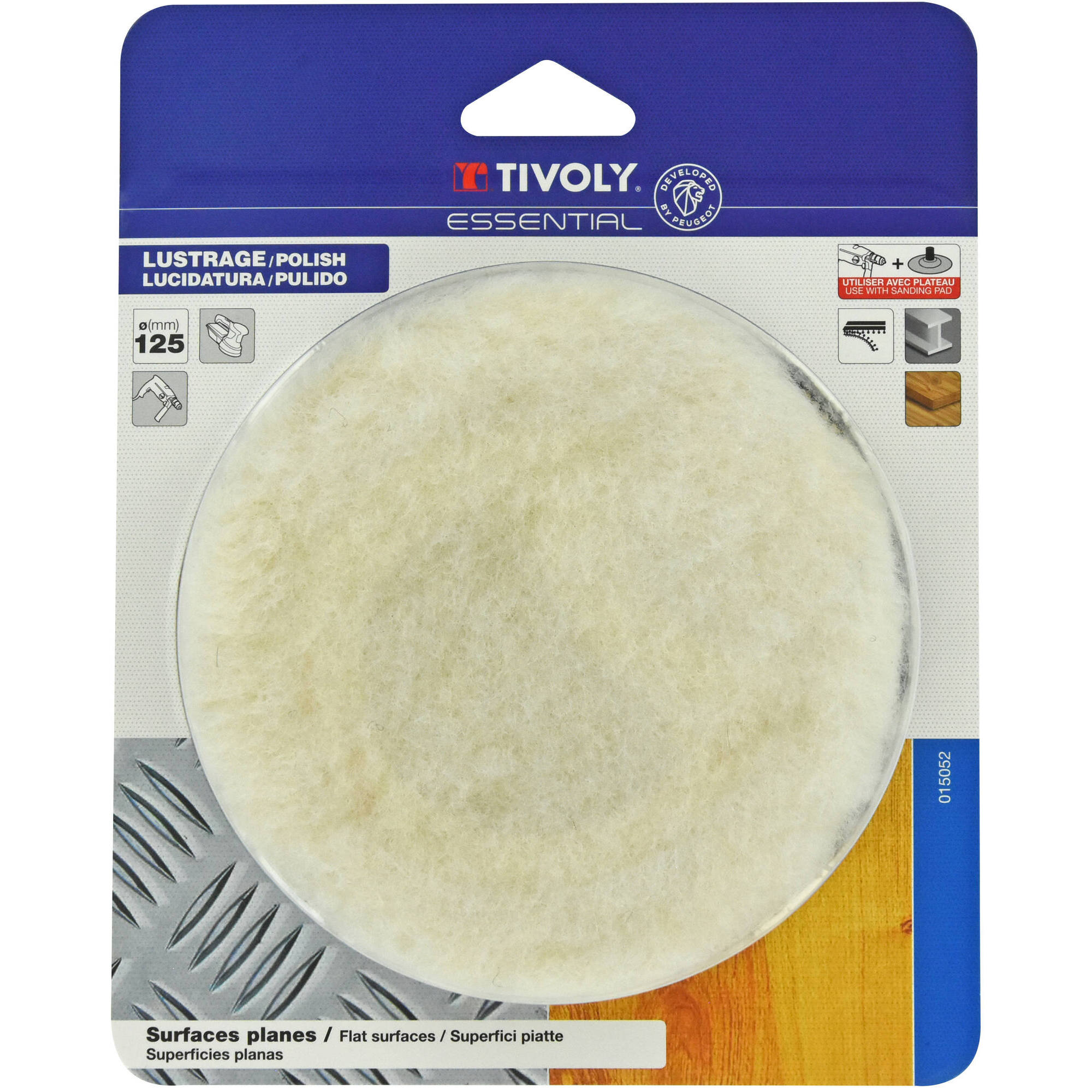Disco algodón para pulir | Auto-adherente Ø125mm