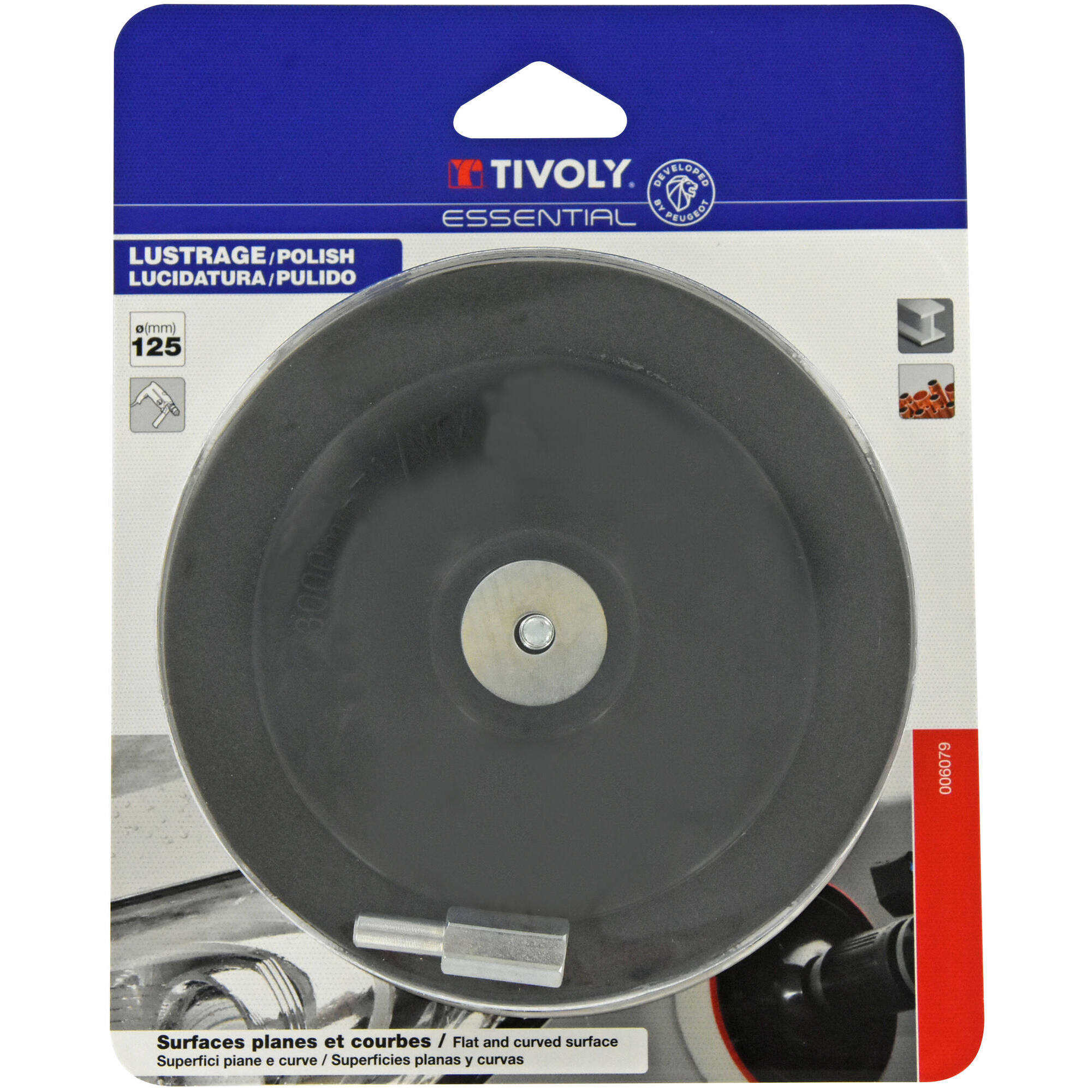 TAMBOR DE PULIDO (Blíster) / Ø: 125 /
