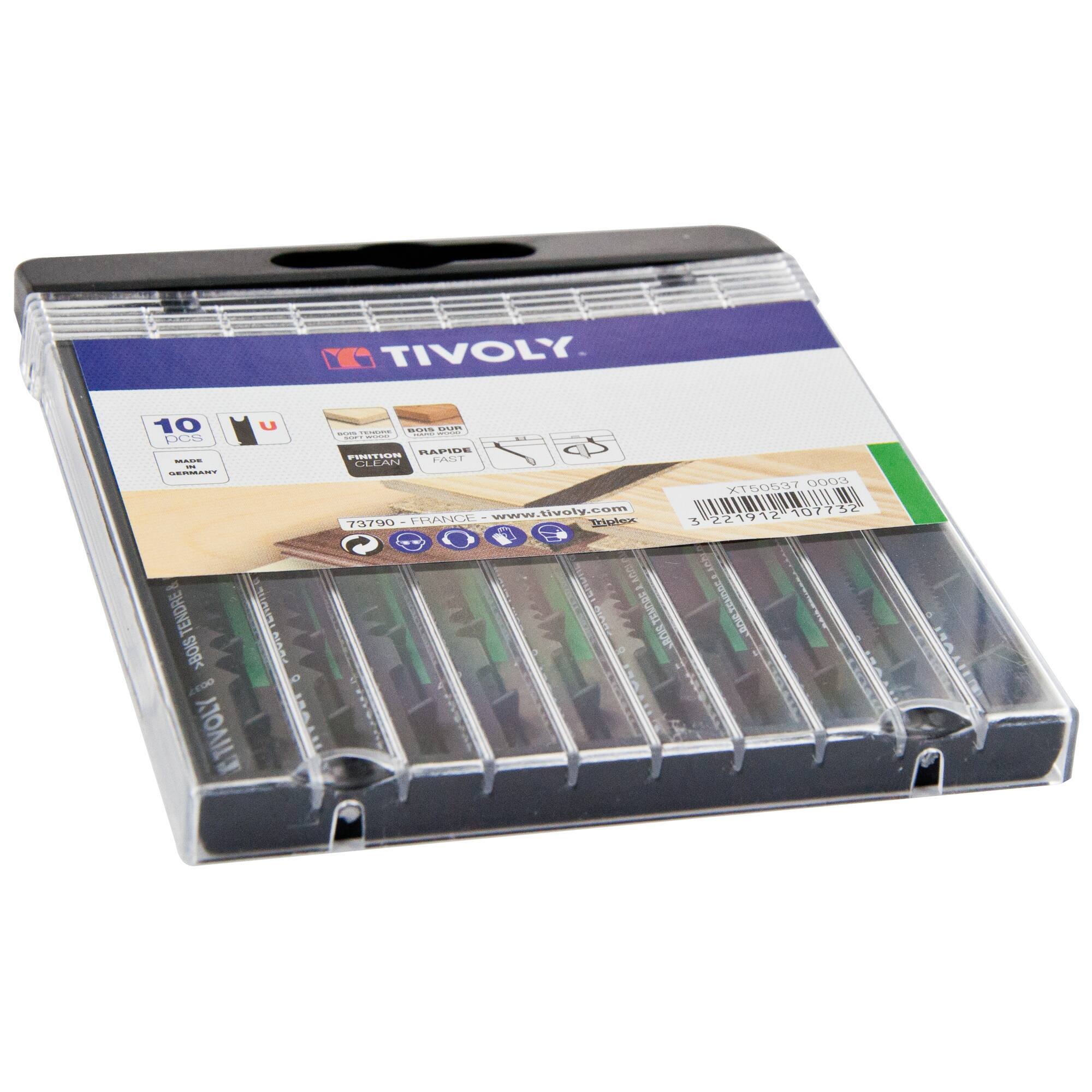 10 hojas de sierra de calar para madera blanda y dura -Enganche en U