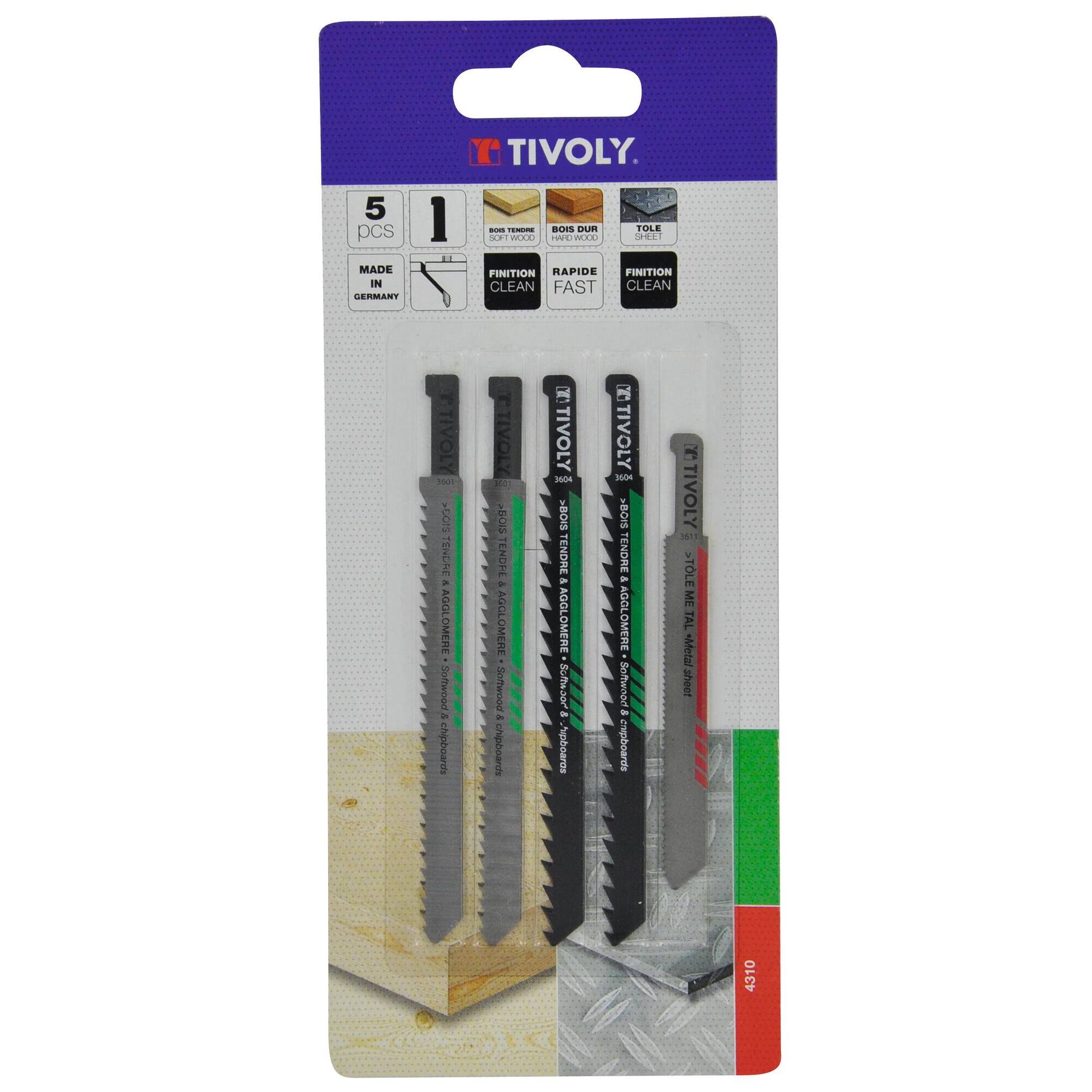 XT50602 - Composición mixta de hojas de sierras de calar -Enganche PEUGEOT