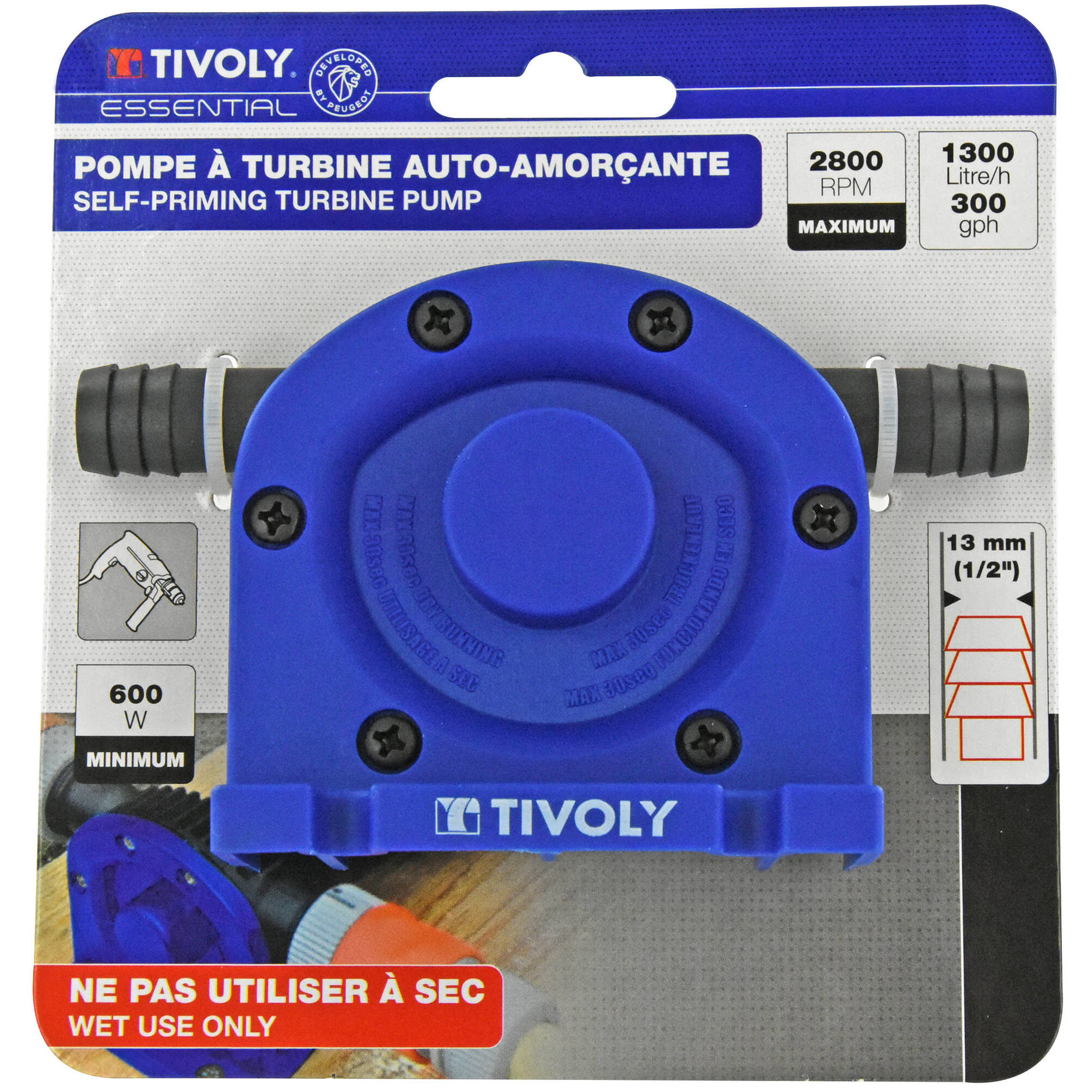 Bomba de turbina 700 litros/hora