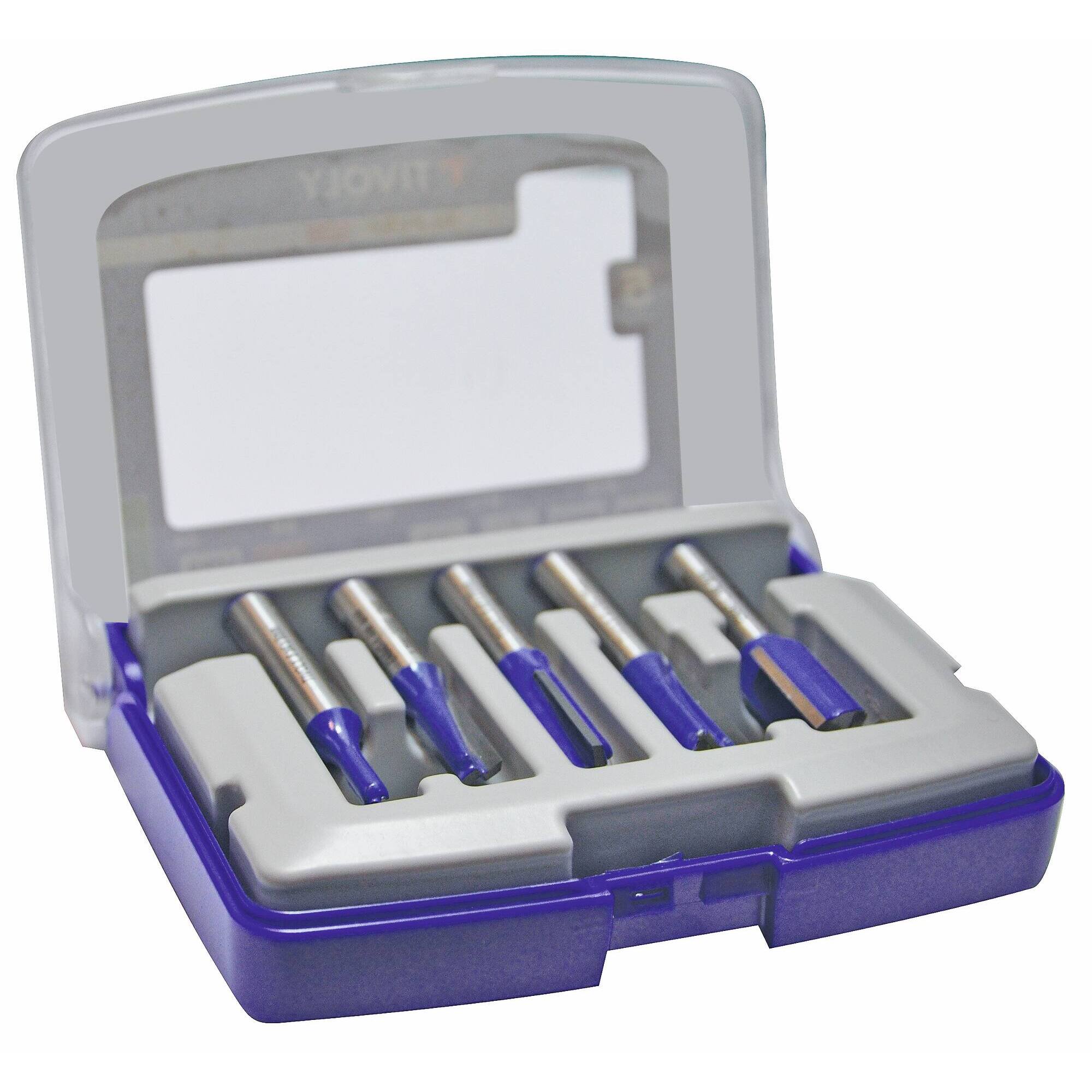 5 fresas de rebajadora para ranurar - mango 8 mm