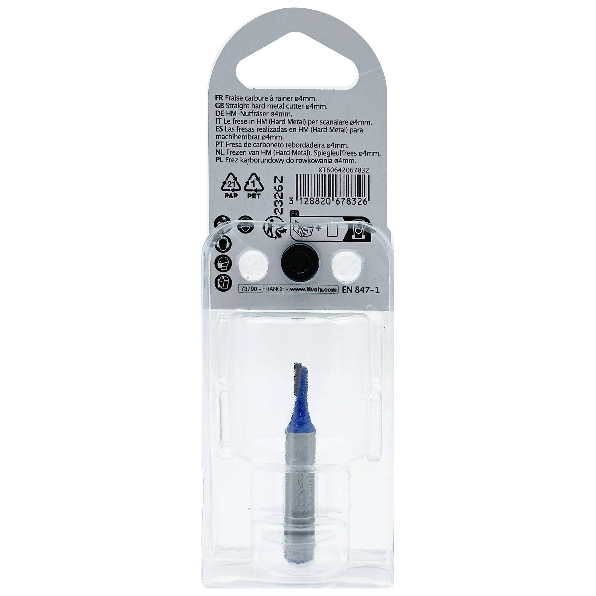 Fresa para ranurar (Estuche blíster) / 4