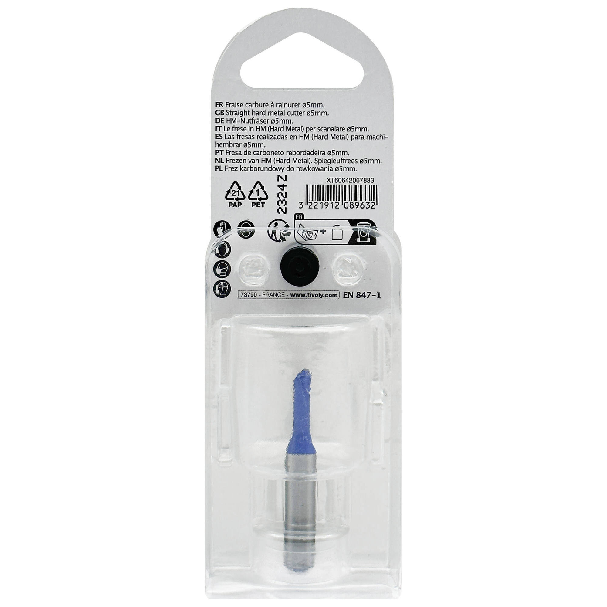 Fresa para ranurar (Estuche blíster) / 5