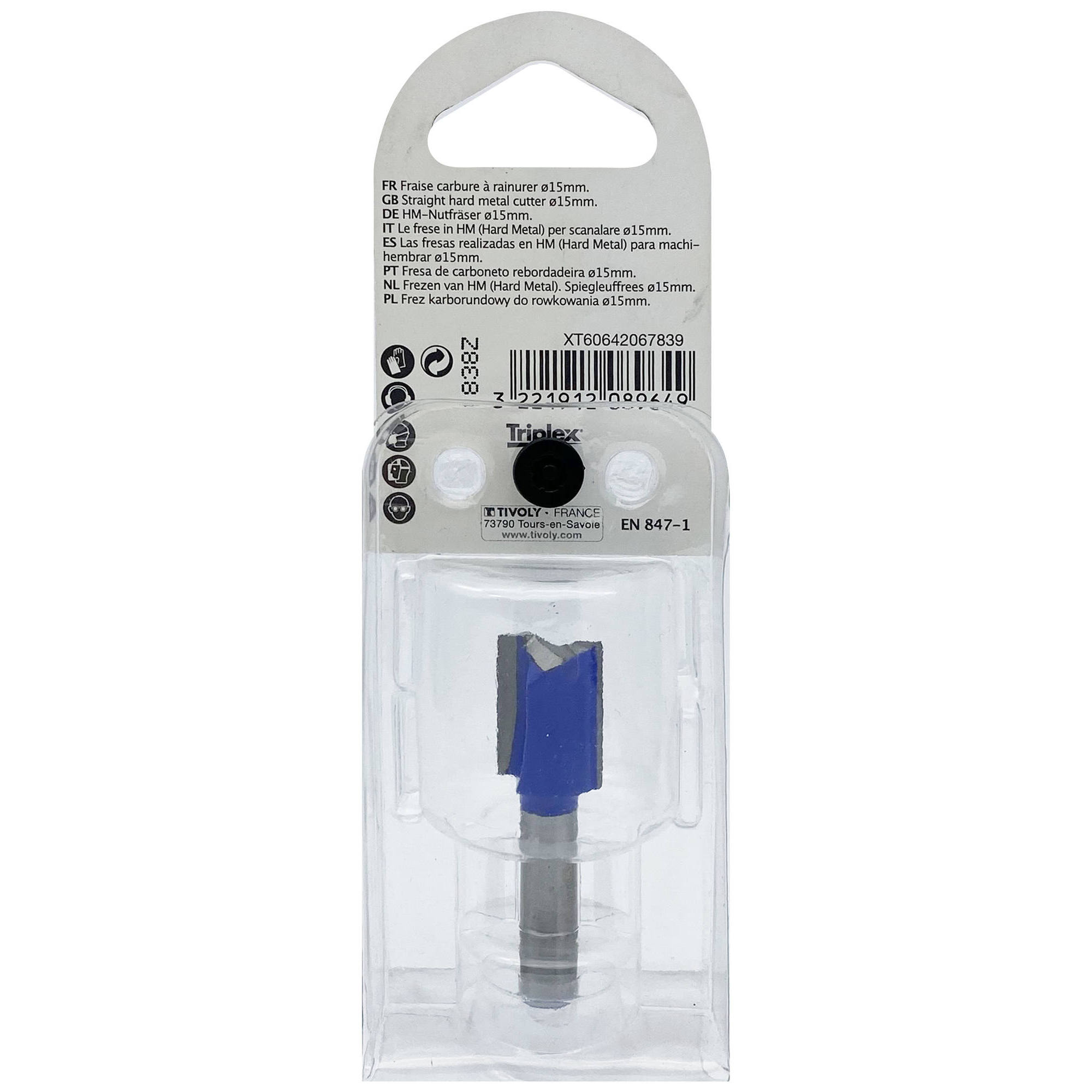 Fresa para ranurar (Estuche blíster) / 15