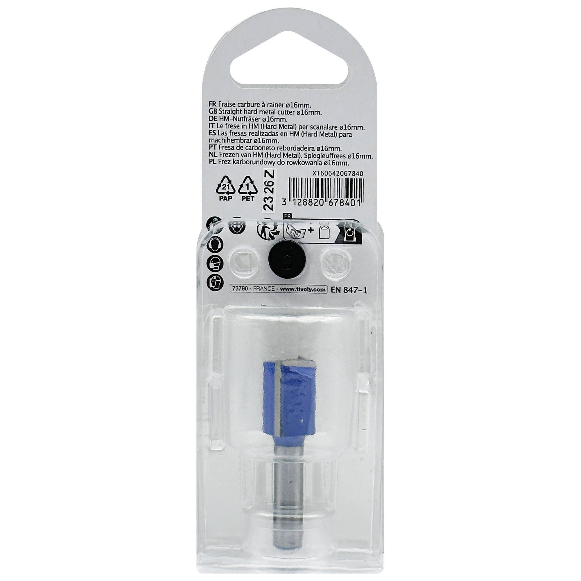 Fresa para ranurar (Estuche blíster) / 16