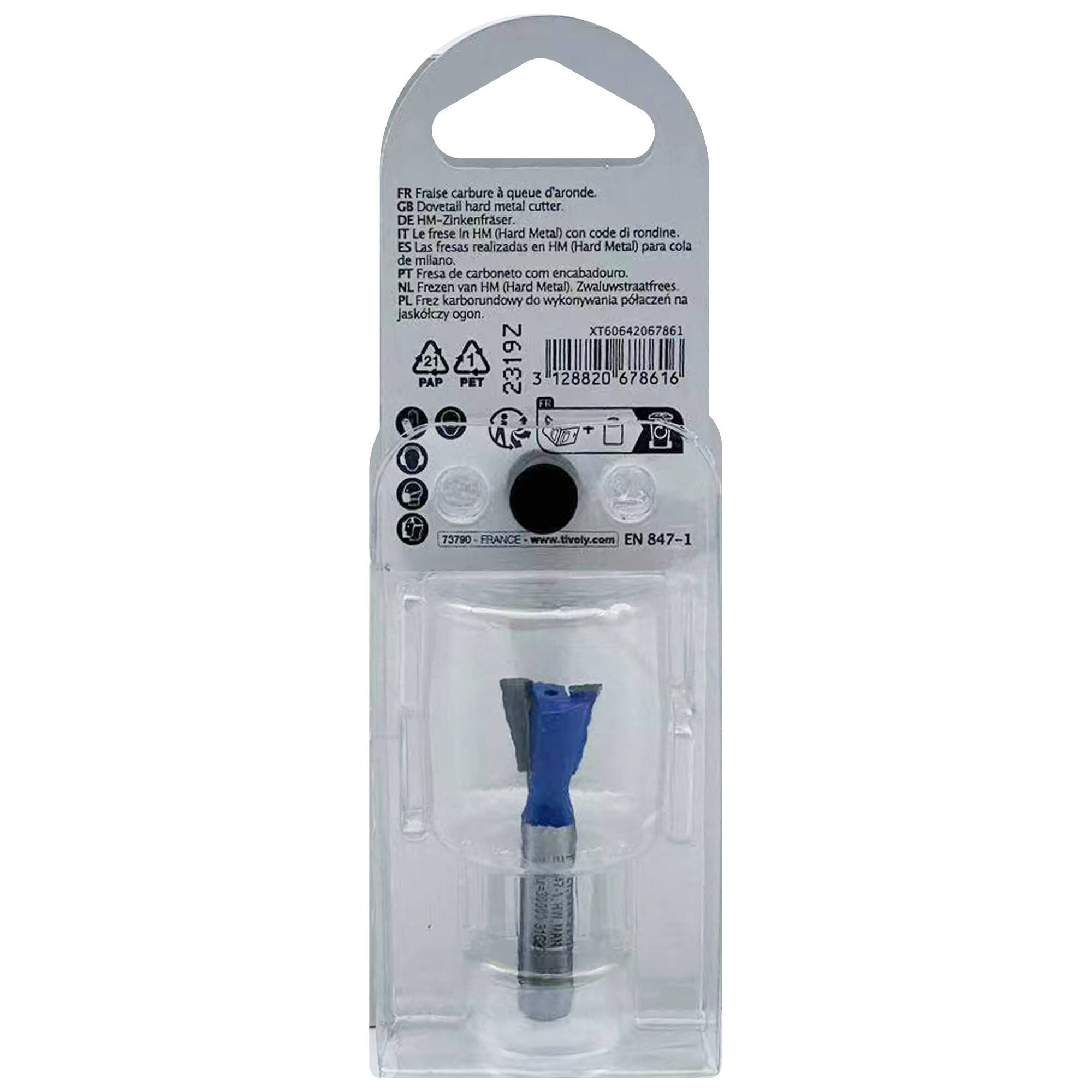 Fresa para cola de milano (Estuche blíster) / 14.3