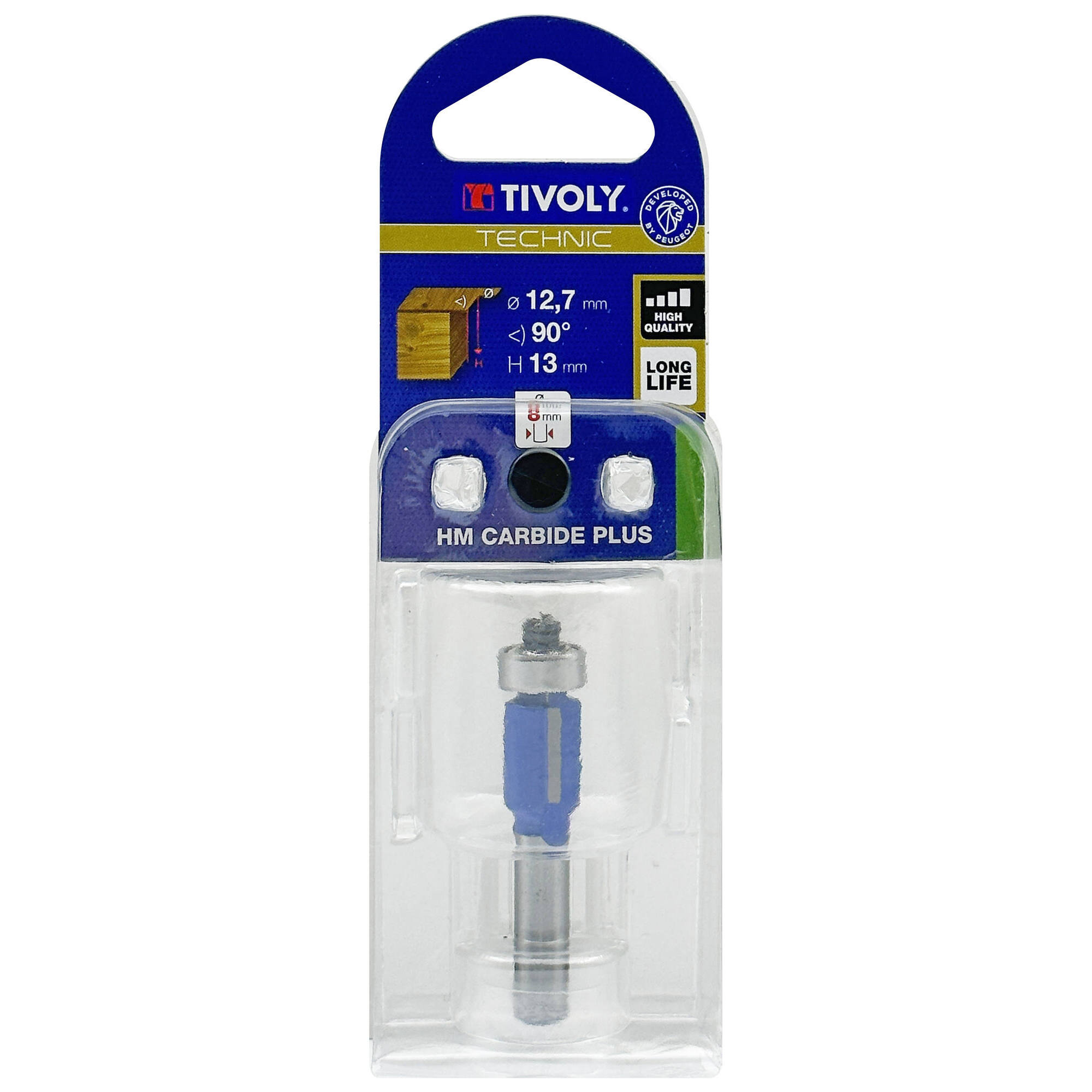 Fresa para enrasar + guía (Estuche blíster) / 12.7