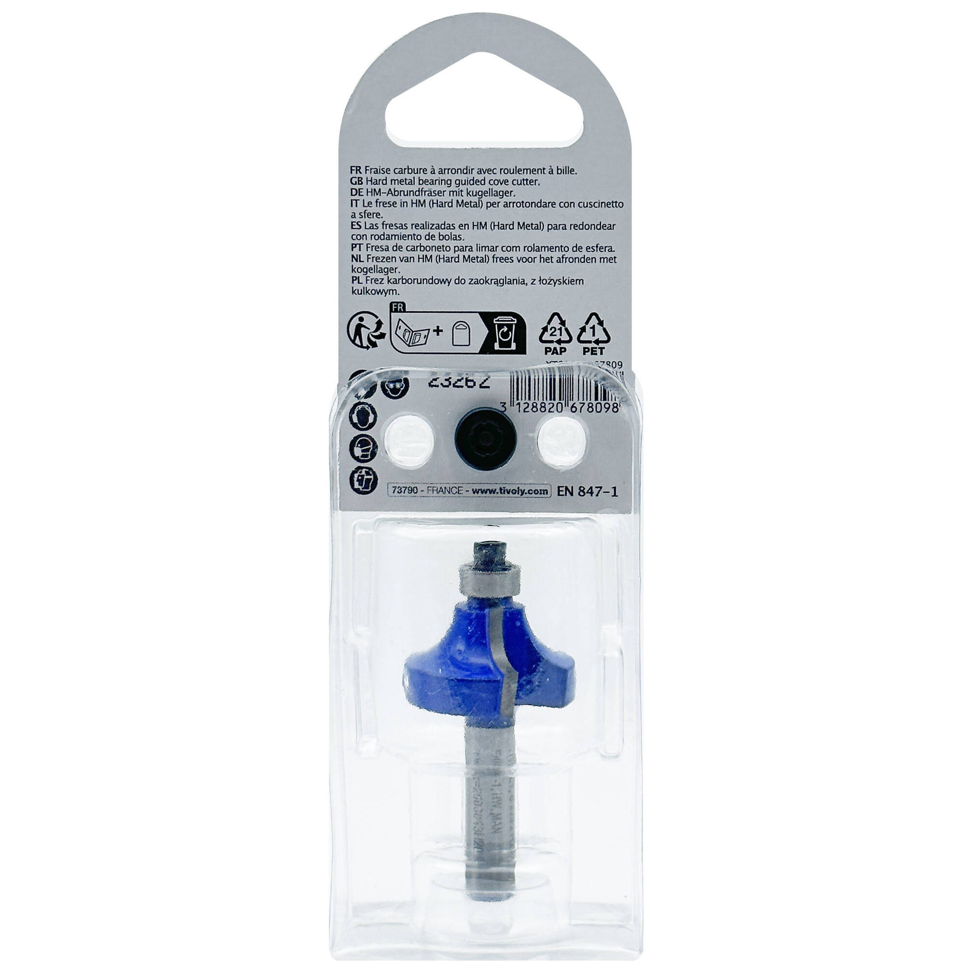 Fresa 1/4 para redondear + guía (Estuche blíster) / 29