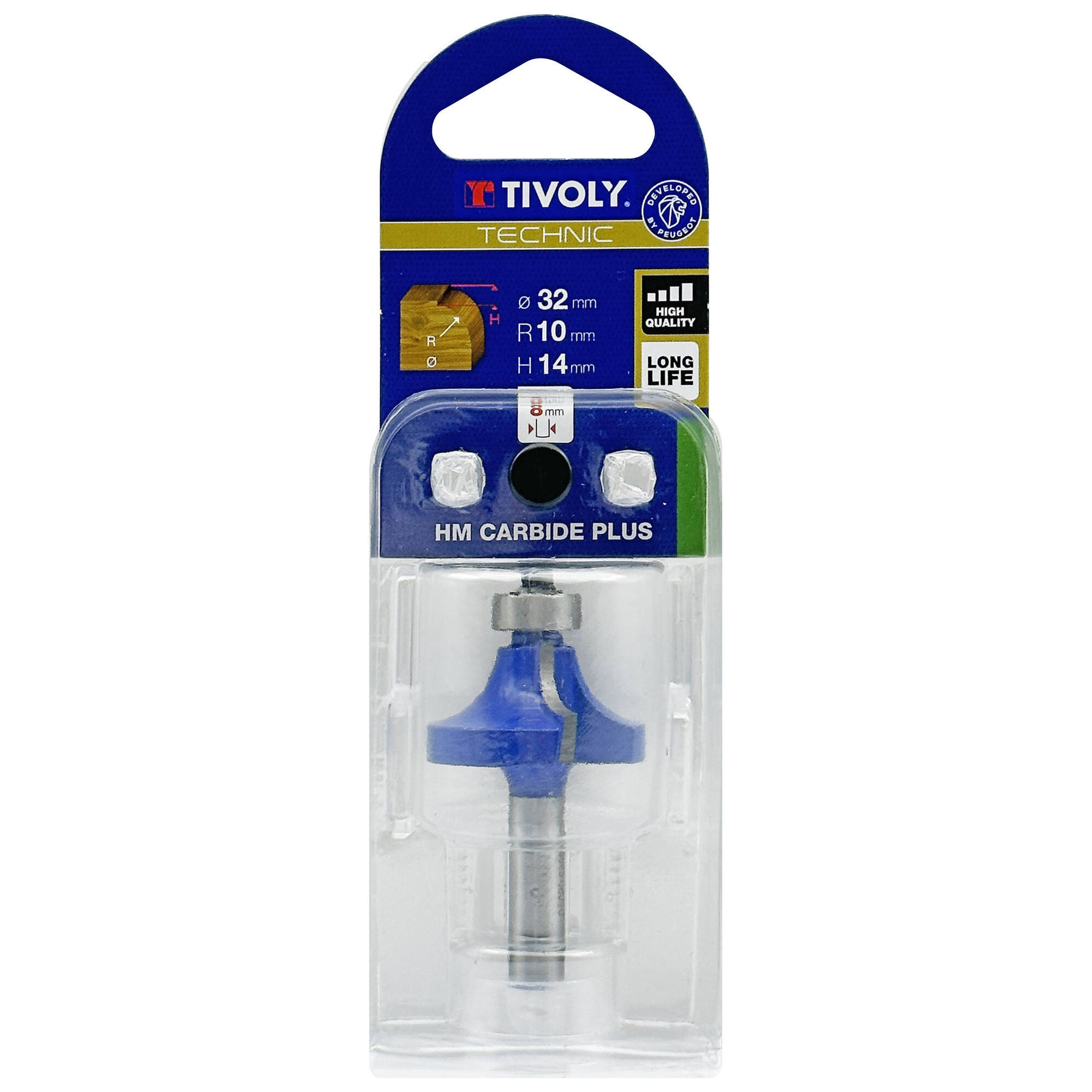 Fresa 1/4 para redondear + guía (Estuche blíster) / 29