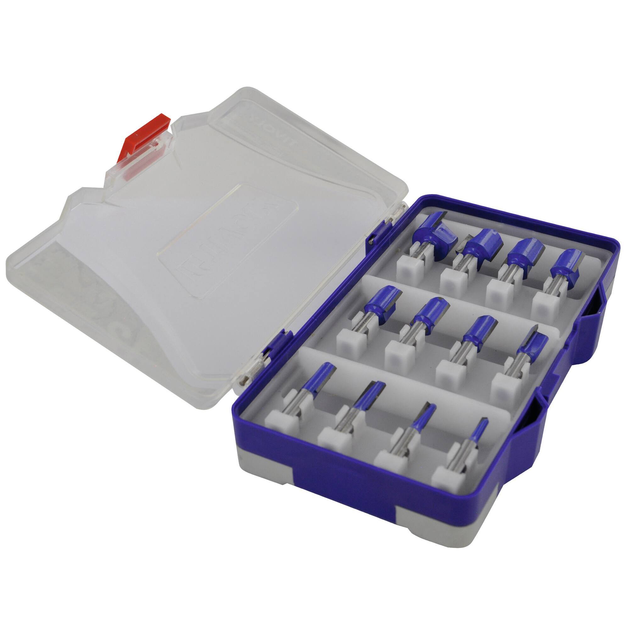 12 fresas de rebajadora para ranurar - mango 8 mm